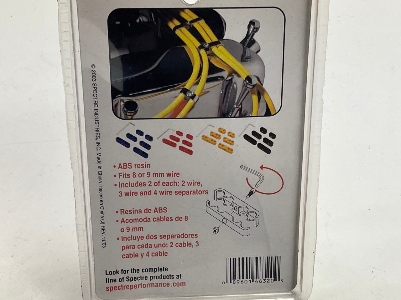 Spectre Performance 4632 Red Pro Ignition Wire Separator - 7mm 8mm Or 9mm Wires