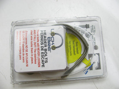 Spectre Performance Exhaust Header Lockwire Locking Bolt Set Kit 3/8''-16 Grade 5