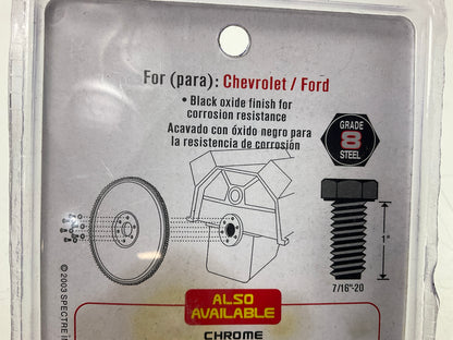 Spectre 4698 Ford Chevy Flywheel Bolt & Washer Set 7/16''-20 X 1'', Grade 8