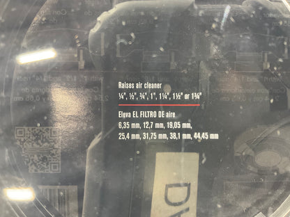 Spectre Performance 4954 Air Cleaner Riser Kit 5.125'' Neck, Raises By .25''-1.75''