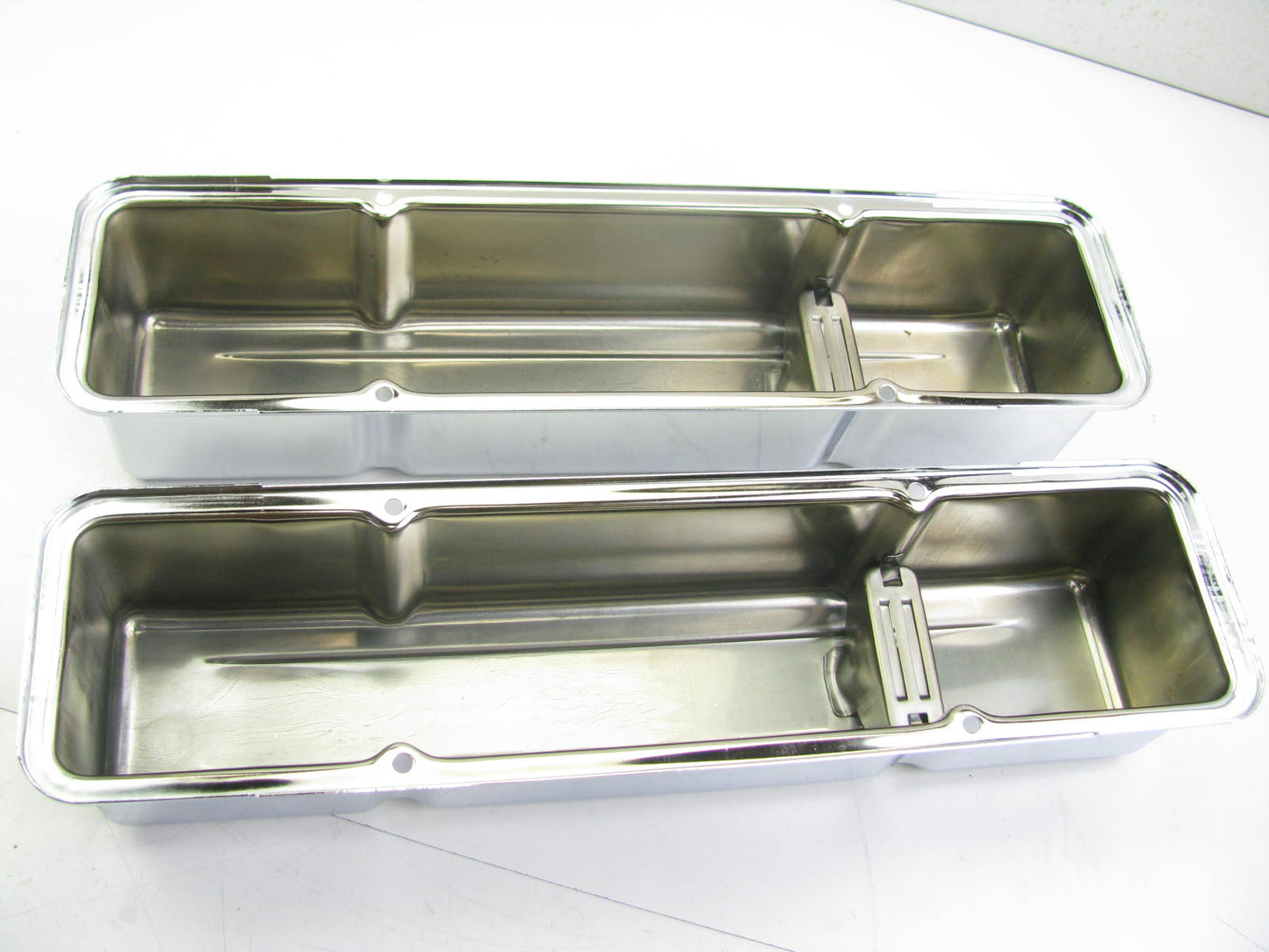 Spectre 5210 Chrome Tall Engine Valve Covers For 1965-86 Chevrolet GMC 283-400