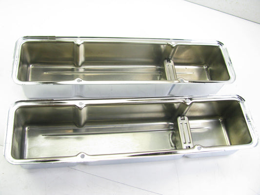 Spectre 5210 Chrome Tall Engine Valve Covers For 1965-86 Chevrolet GMC 283-400