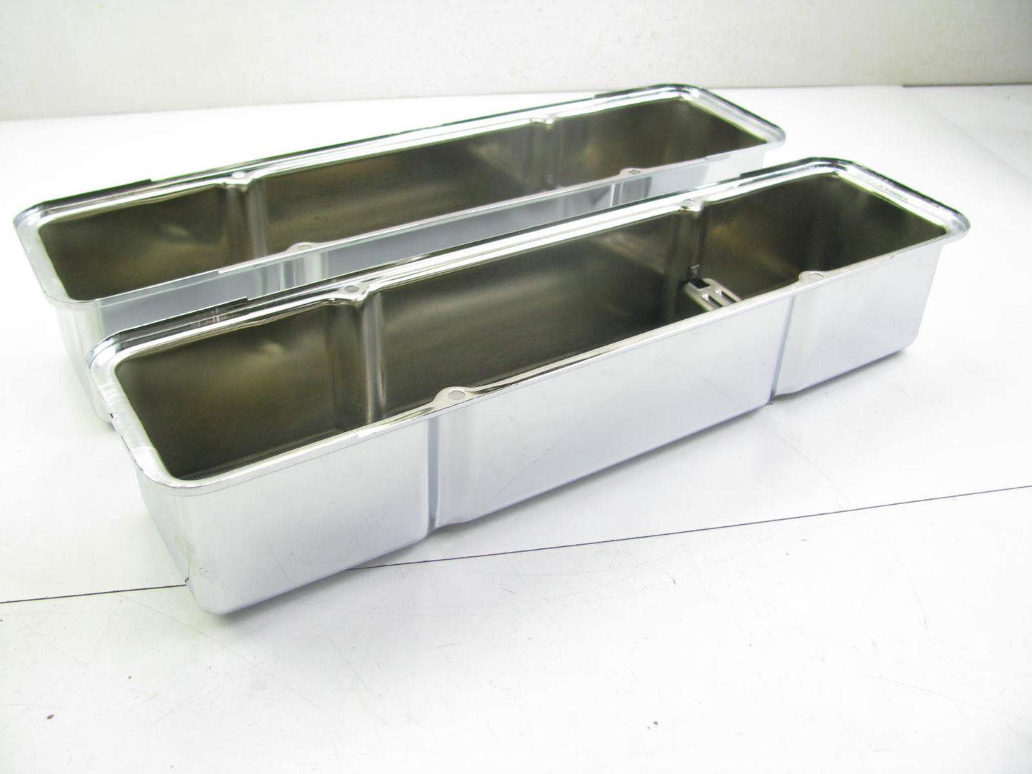Spectre 5210 Chrome Tall Engine Valve Covers For 1965-86 Chevrolet GMC 283-400