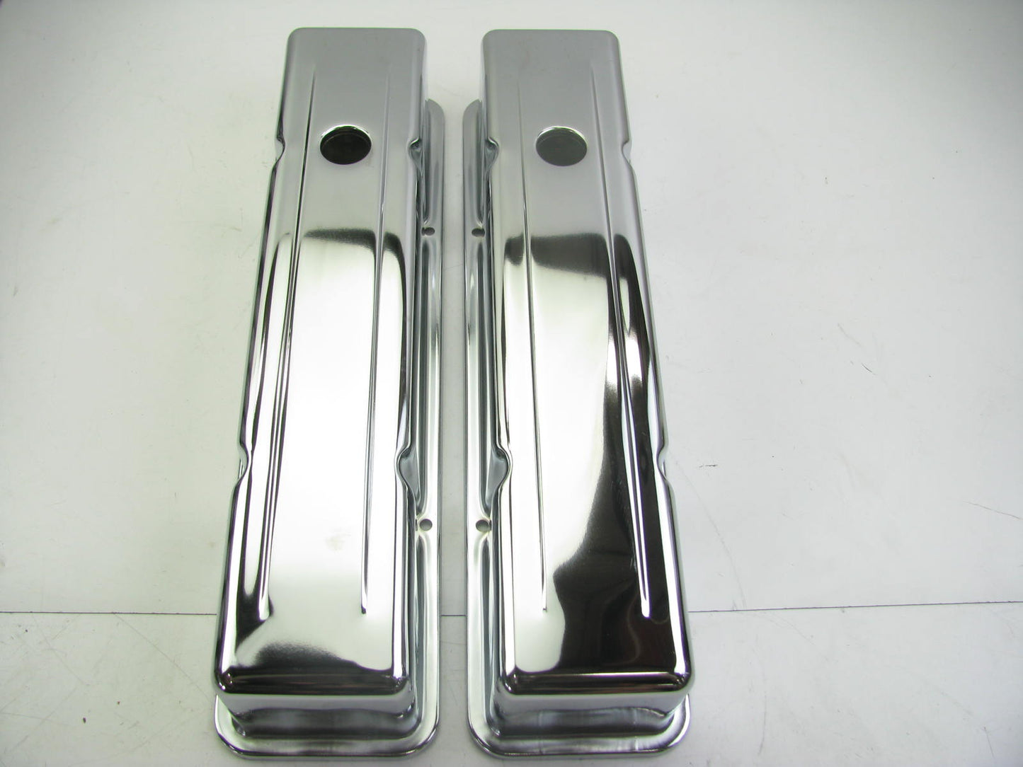 Spectre 5210 Chrome Tall Engine Valve Covers For 1965-86 Chevrolet GMC 283-400