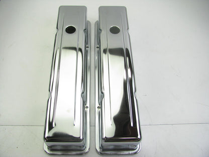 Spectre 5210 Chrome Tall Engine Valve Covers For 1965-86 Chevrolet GMC 283-400