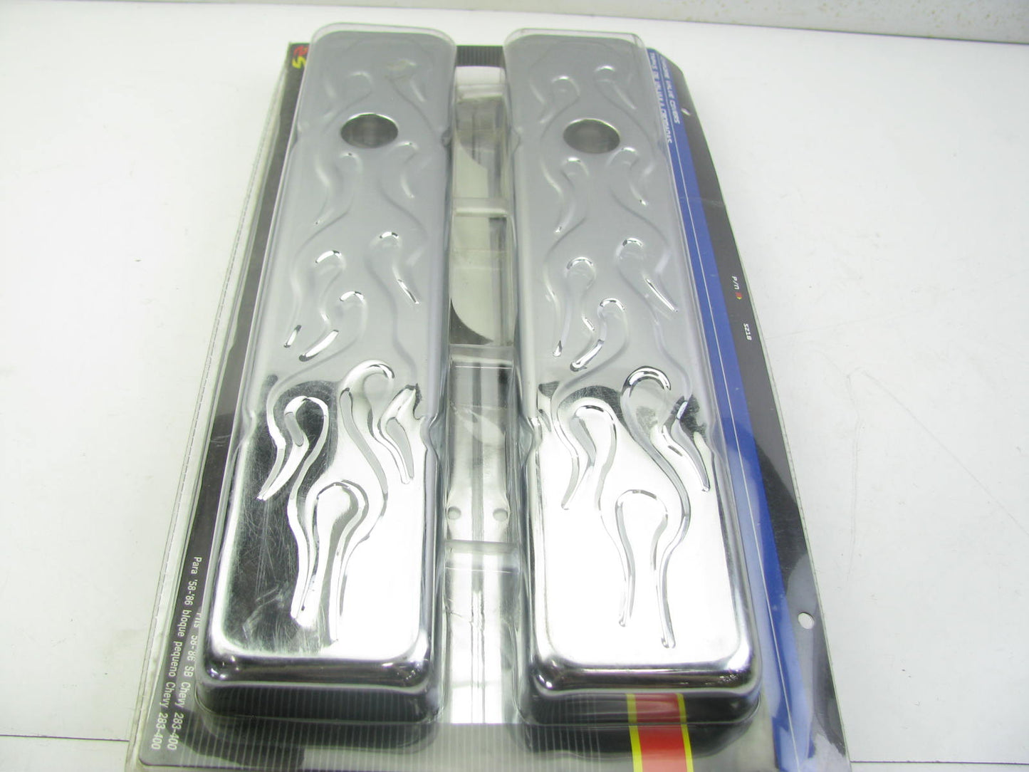 Spectre 5218 Engine Valve Covers 58-86 Small Block Chevrolet SBC V8 Flame Design