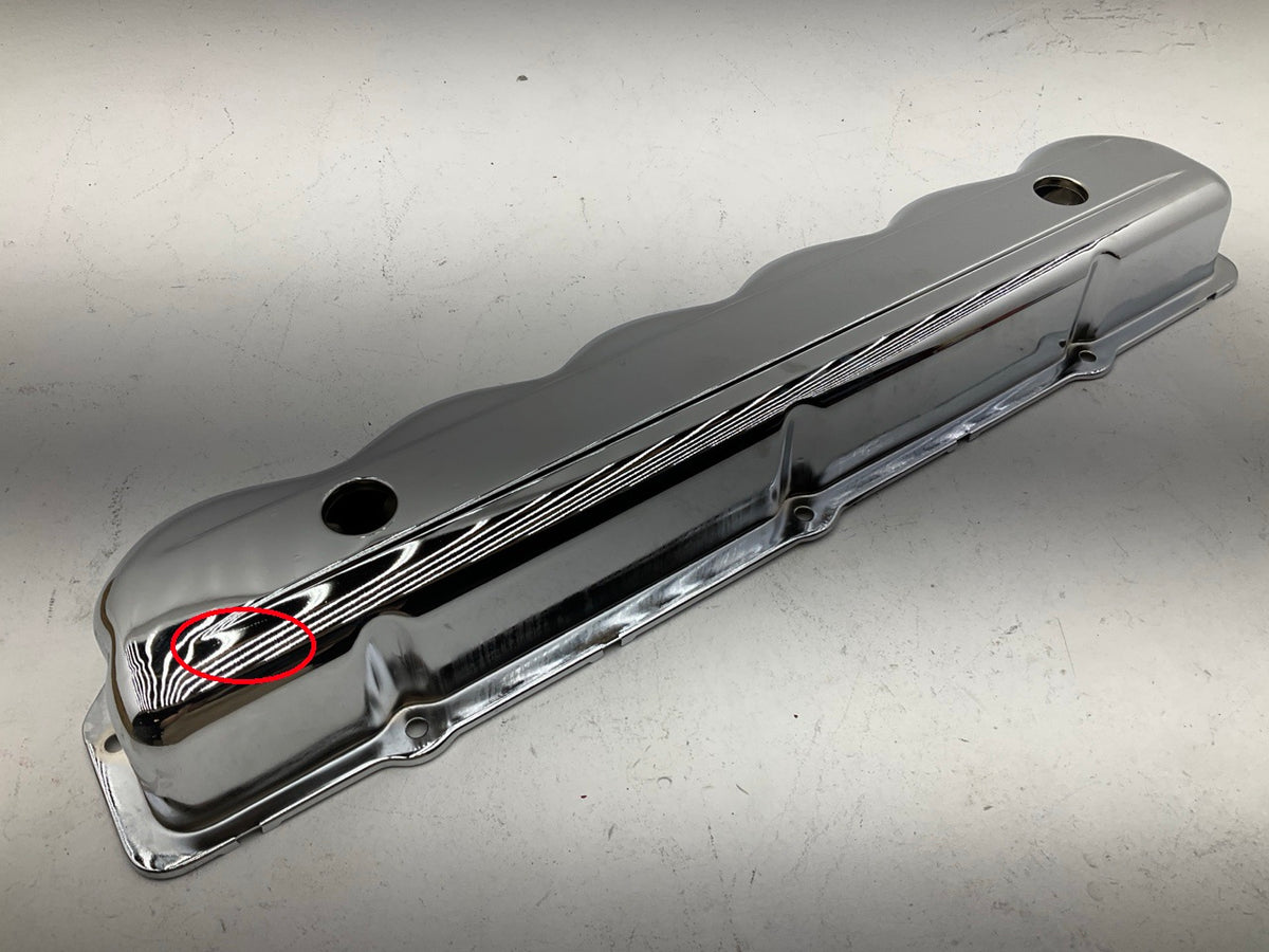MINOR COSMETIC SCRATCHES, SEE PHOTO Spectre 5242 Chrome Valve Cover Ford 240-300