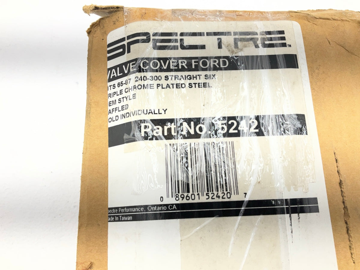 MINOR COSMETIC SCRATCHES, SEE PHOTO Spectre 5242 Chrome Valve Cover Ford 240-300