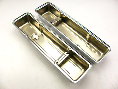 Spectre 5258 Chrome Engine Valve Covers For 1958-1986 Chevrolet SBC 265-400