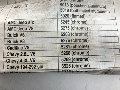 Spectre 5268 Chrome Valve Covers - Chevy GMC 2.8L V6
