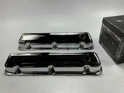 Spectre 5270 Chrome Plated Engine Valve Covers - Ford FE 332-428 V8