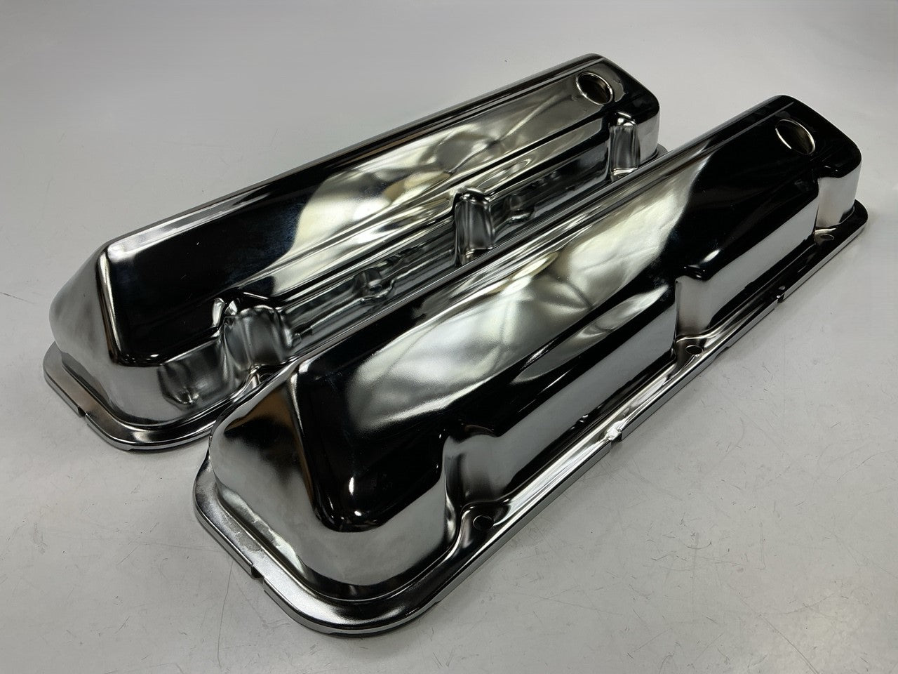 Spectre 5270 Chrome Plated Engine Valve Covers - Ford FE 332-428 V8