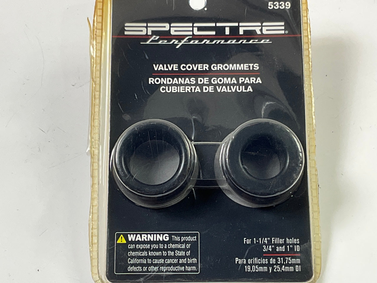 Spectre 5339 Valve Cover PCV Breather Grommets Set 1-1/4'' OD, 1'' ID, 3/4'' ID