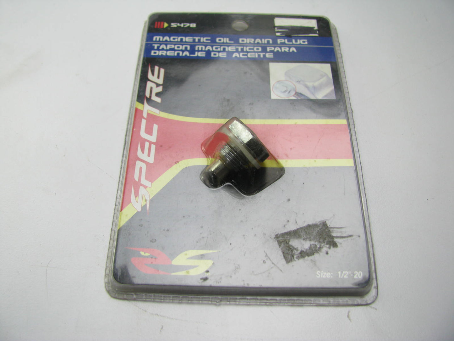 Spectre 5478 Magnetic Engine Oil Drain Plug - 1/2''-20