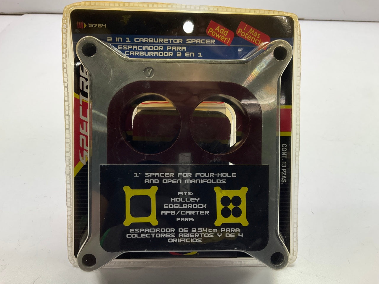Spectre 5764 Chevy GMC Truck 4 Barrel Carburetor Spacer / Adapter Plate 1 Inch