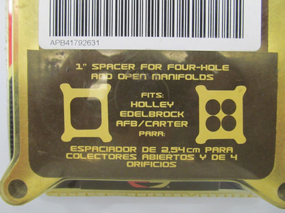 Spectre 5764 1'' Carburetor Spacer For 4-BBL Holley, Edelbrock, Carter