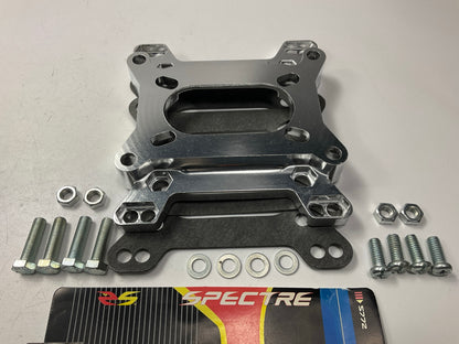 OPEN BOX Spectre 5772 Aluminum Carburetor Adapter Spacer Kit - 2-BBL To 4-BBL