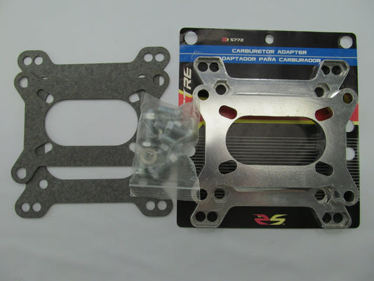Spectre 5772 Aluminum Carburetor Adapter Kit - 2-BBL To 4-BBL