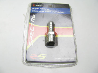 Spectre 5945 Chrome Fuel Fitting - 3/8'' Barb X 3/8'' NPT