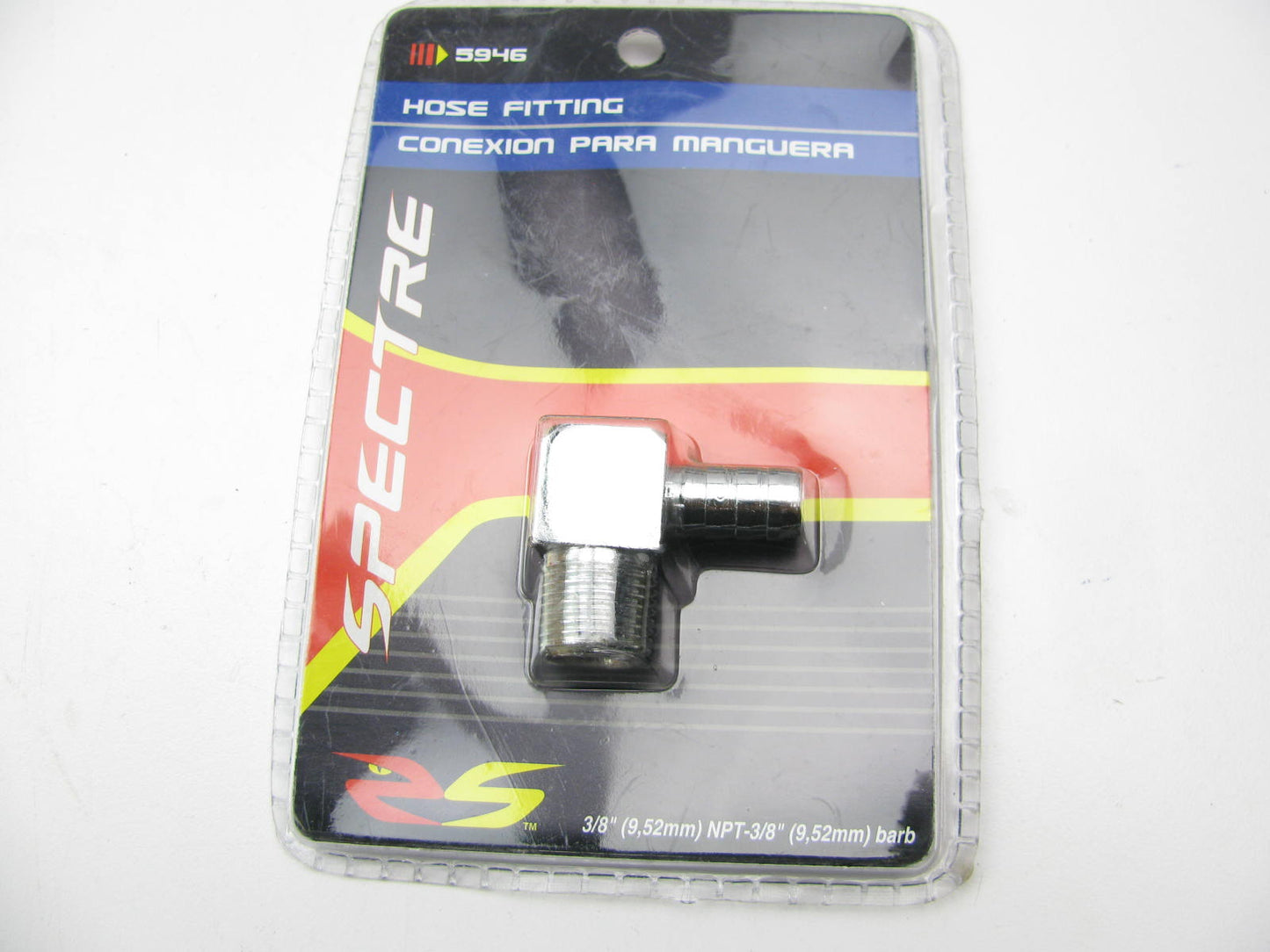 Spectre 5946 90 Degree Hose Fitting - 3/8'' NPT X 3/8'' Barb