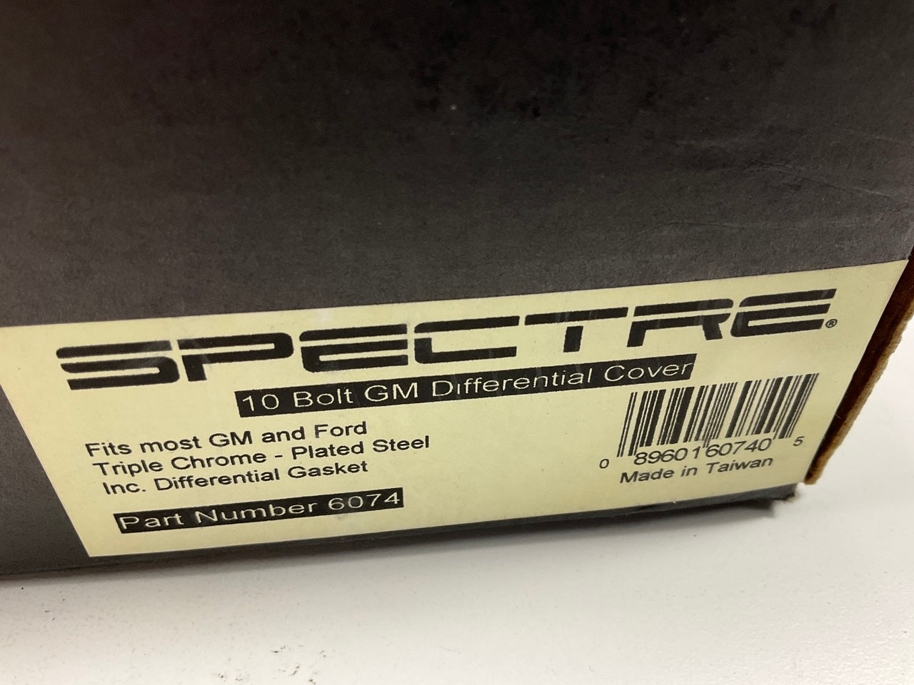 Spectre 6074 Rear Chrome Differential Cover For GM 7.5'' 10 Bolt Differential