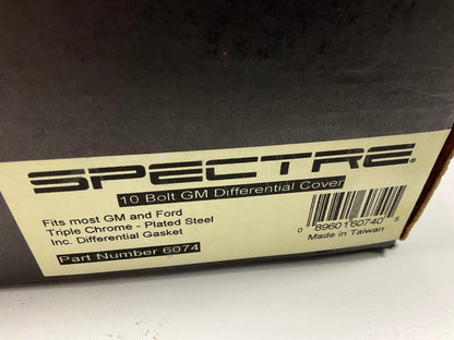 Spectre 6074 Rear Chrome Differential Cover For GM 7.5'' 10 Bolt Differential