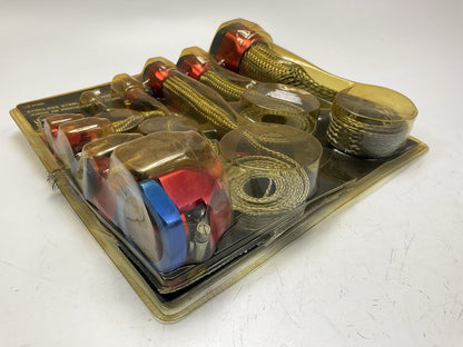 OPEN BOX - Spectre 7490 Stainless Steel Hose Kit Red/Blue Magnaclamp End Caps