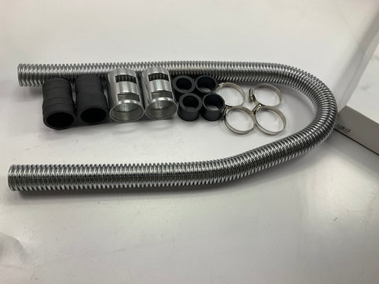 Spectre 48'' Universal Stainless Steel Radiator Water Hose Kit W/ Polished Caps