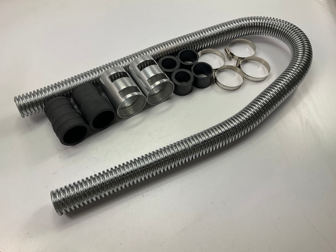 Spectre 48'' Universal Stainless Steel Radiator Water Hose Kit W/ Polished Caps