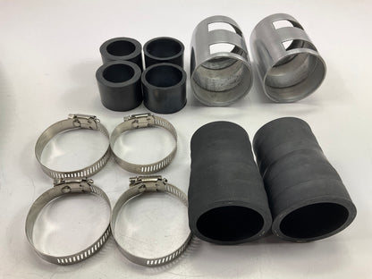 Spectre 48'' Universal Stainless Steel Radiator Water Hose Kit W/ Polished Caps
