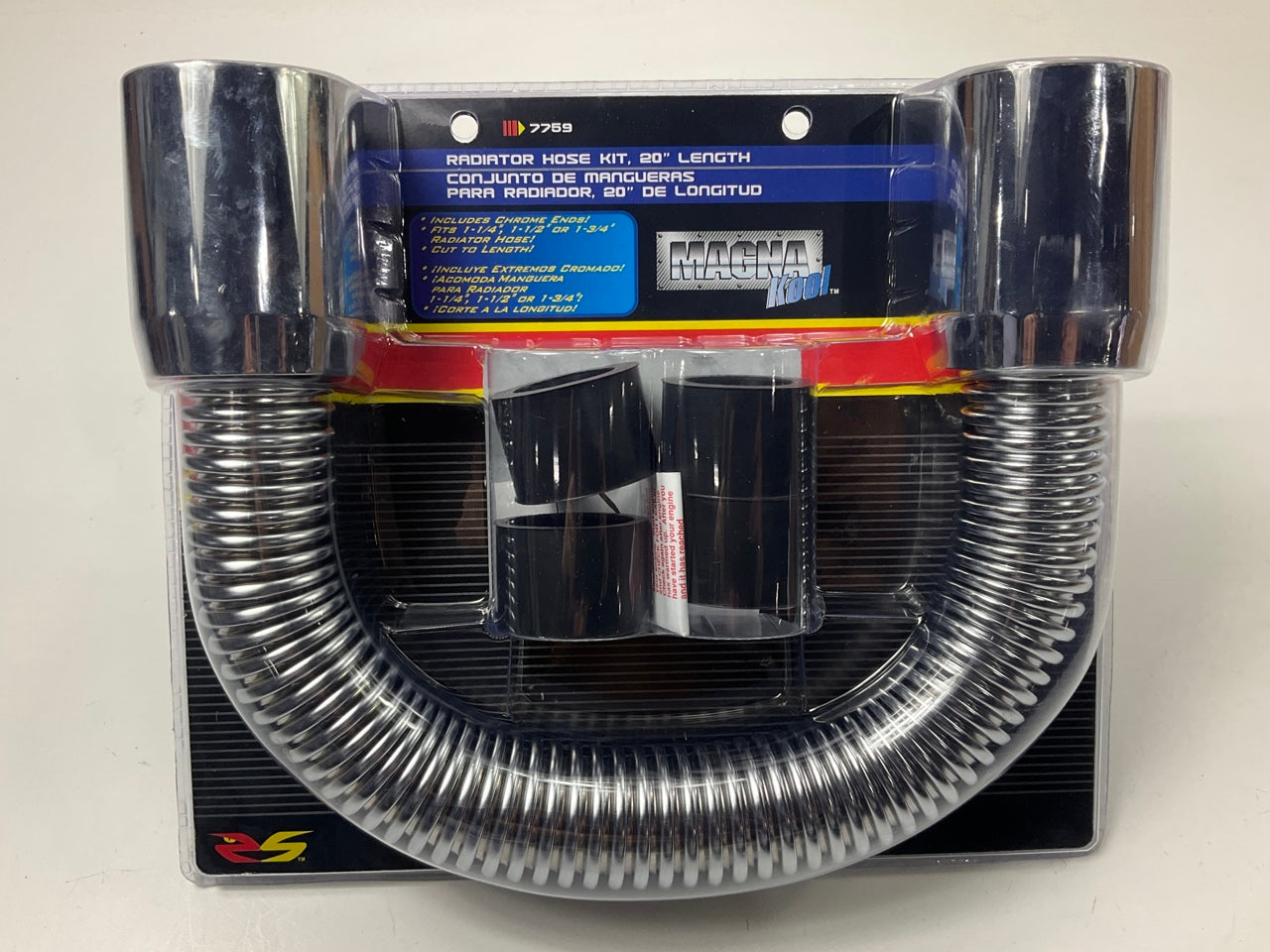 20'' Flexible Upper / Lower Radiator Hose& Stainless Steel W/ Chrome Caps