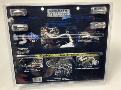 20'' Flexible Upper / Lower Radiator Hose& Stainless Steel W/ Chrome Caps
