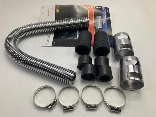 24'' Flexible Upper / Lower Radiator Hose& Stainless Steel W/ Chrome Caps