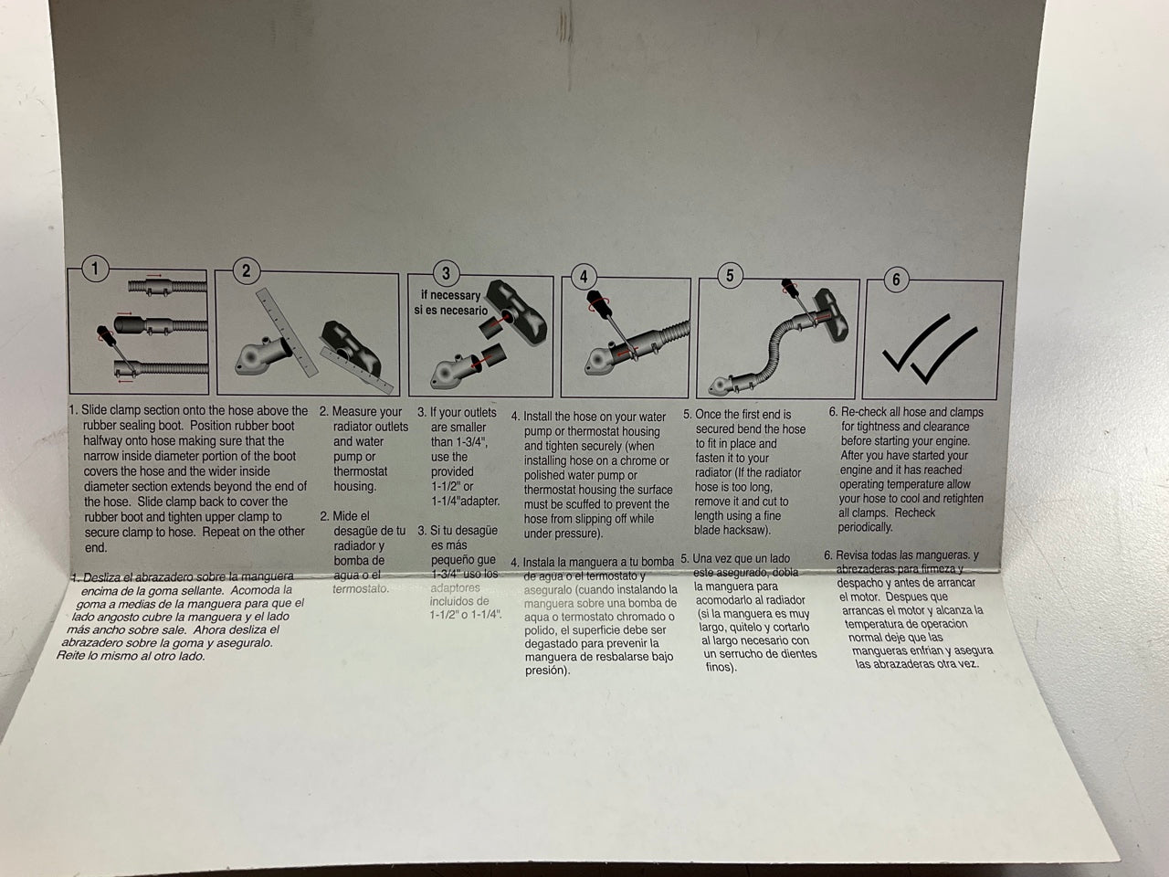 Spectre 7790 36'' Stainless Steel Radiator Hose Kit, 1.25 In., 1.50 In., 1.75 In