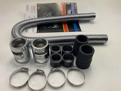 Spectre 7799 Stainless Steel Radiator Hose Kit: 36'' Long, 1-1/4'', 1-1/2'', 1-3/4''