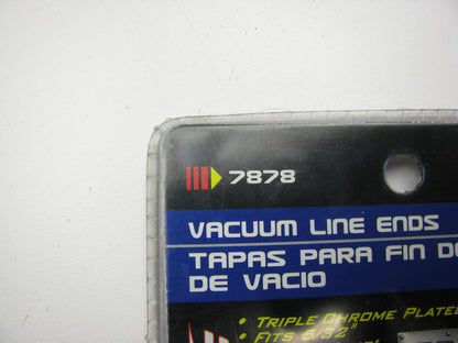 Spectre 7878 5/32'' Triple Chrome Plated Vacuum Line Magna Kool Hose Ends (2 Pcs)