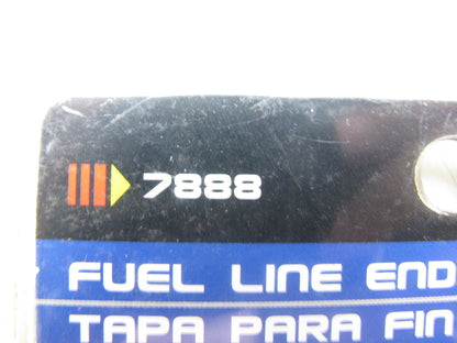 Spectre 7888 Chrome 3/8'' Fuel Line Hose End Covers W/ Clamps