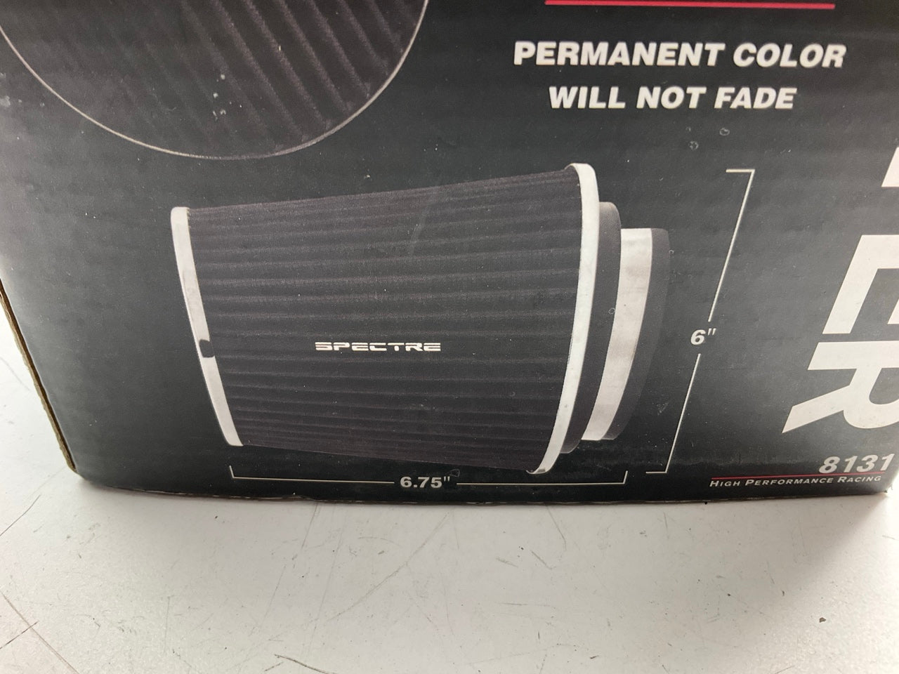 Spectre 8131 High-flow Washable Air Filter - 3'' / 3.5'' / 4'' Inlet, 6-3/4'' Tall