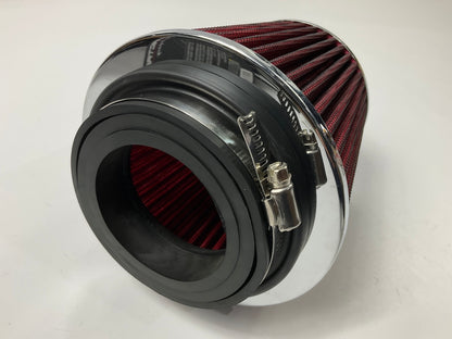 Spectre 8132L High Performance Round Tapered Air Filter - 4'' Flange, 6'' Base