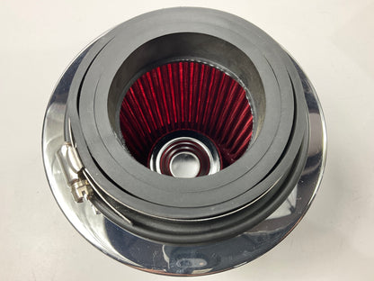Spectre 8132L High Performance Round Tapered Air Filter - 4'' Flange, 6'' Base