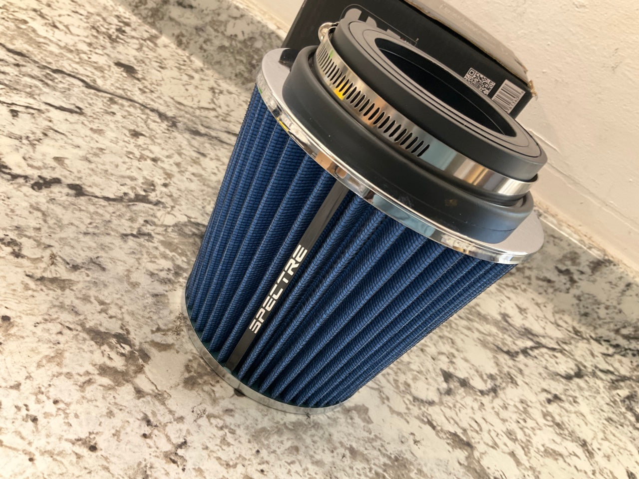 Spectre 8136 Performance Chrome Clamp-On Air Filter 3''/3.5''/4'' Tube, 6.75'' Tall