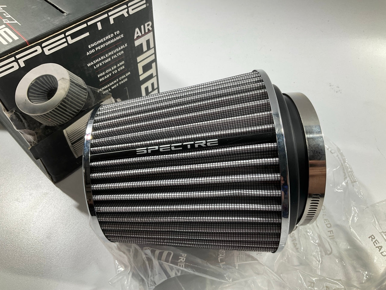 Spectre 8138 Cold Air Intake Air Filter - 3'', 3.5'' Or 4'' Inlet, 6.75'' Tall