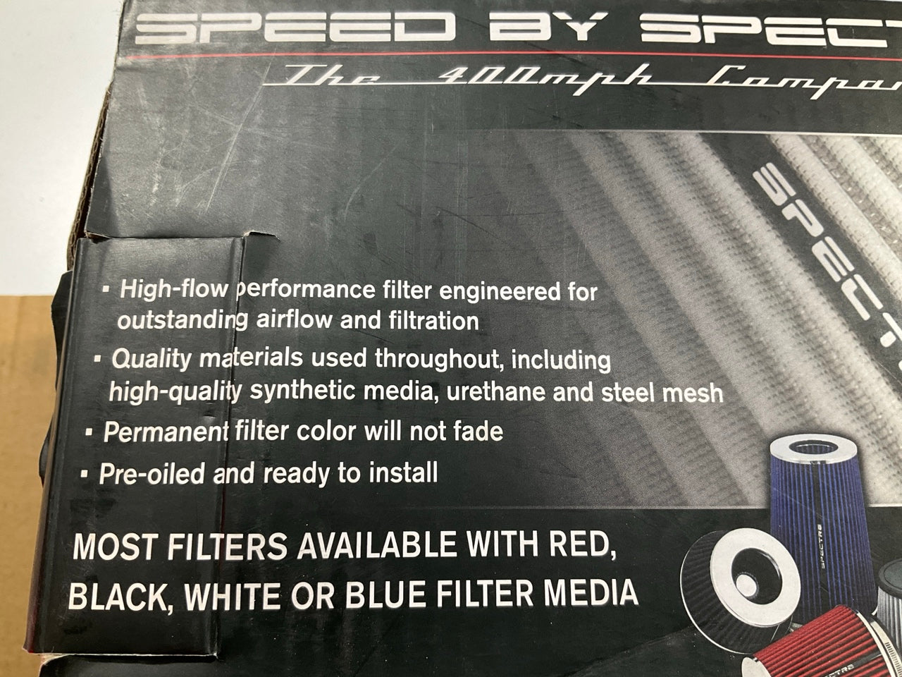 Spectre 8138 Cold Air Intake Air Filter - 3'', 3.5'' Or 4'' Inlet, 6.75'' Tall