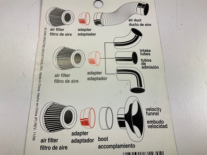 Spectre 8147 Cold Air Intake Duct Hose Routing Adapter Ring For Spectre Filters