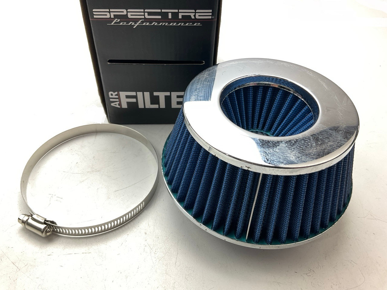 Spectre 8166 Reusable & Washable High Flow Air Filter - 3'', 3.5'', Or 4'' Intlet