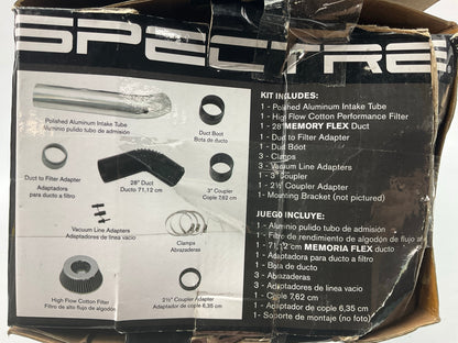 SCRATCHED, SEE PHOTOS Spectre 8220 UNIVERSAL 3'' Cold Air Intake System W/ Filter