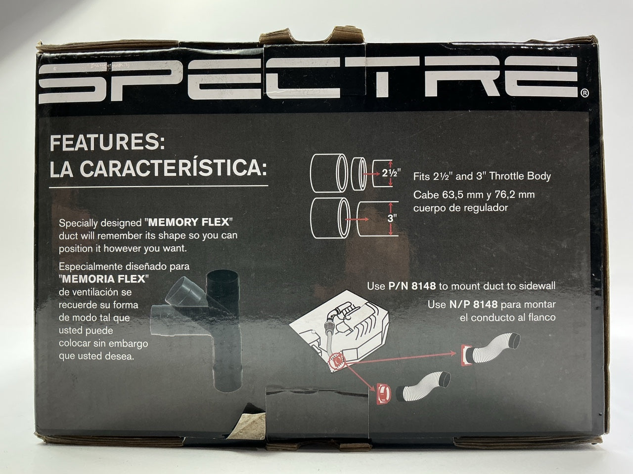 Missing All Hardware, Spectre 8220 UNIVERSAL 3'' Cold Air Intake System W/ Filter