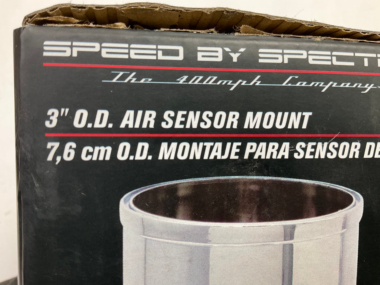 Spectre 87051 Chrome Universal MAF Sensor Mount - 2.75'' ID X 3'' OD X 3.875'' Long