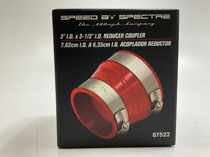 Spectre 87522 Cold Air Intake Hose Tube 2.5'' To 3'' Adapter Coupler Reducer (Red)