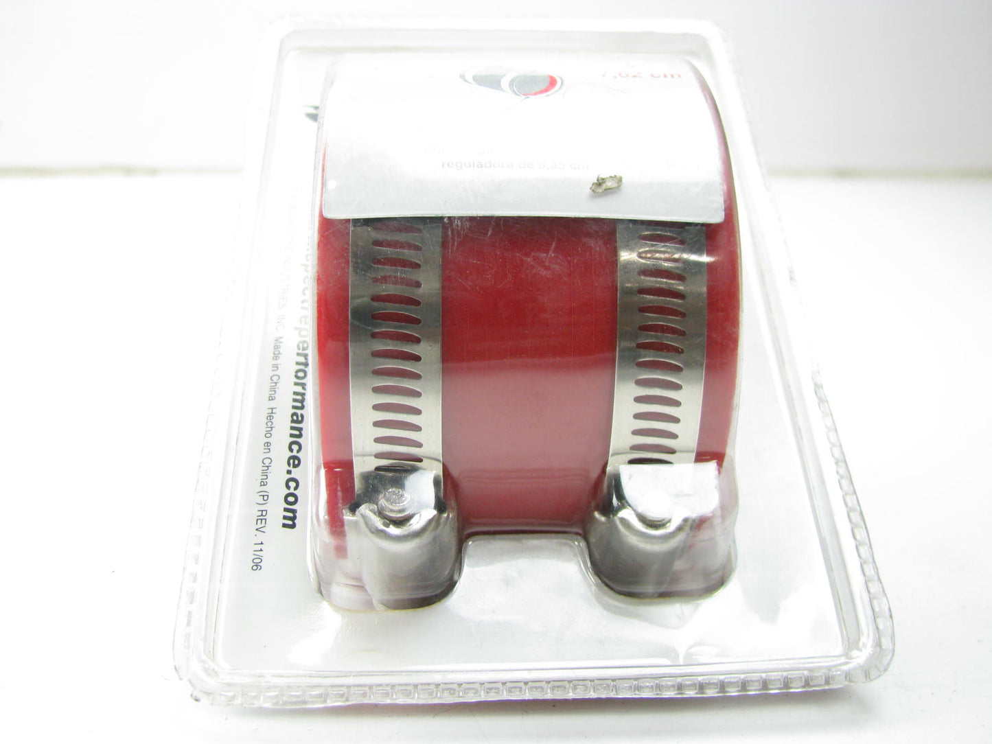 Spectre 8772 Air Cleaner Coupler Reducer Kit 3'' To 3'' 3'' To 2.5'' RED W/2 Clamps